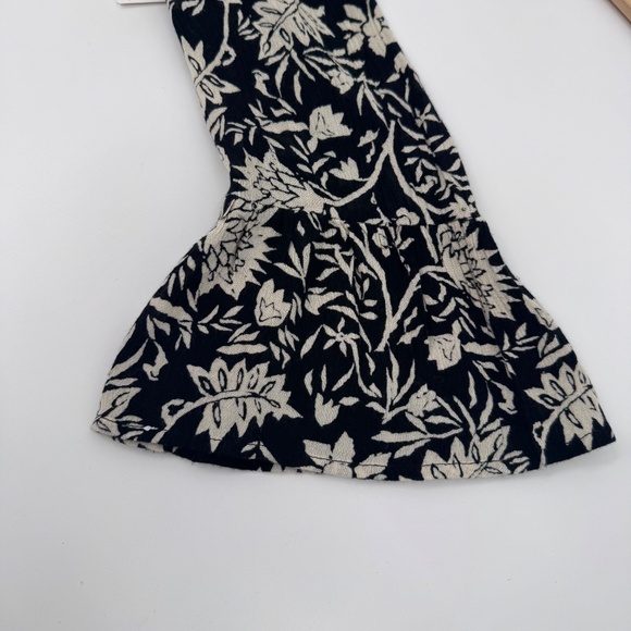 Volcom Dress Women Medium NEW Black Long Sleeve Boho Hippie Beach Short A Line - Picture 3 of 11